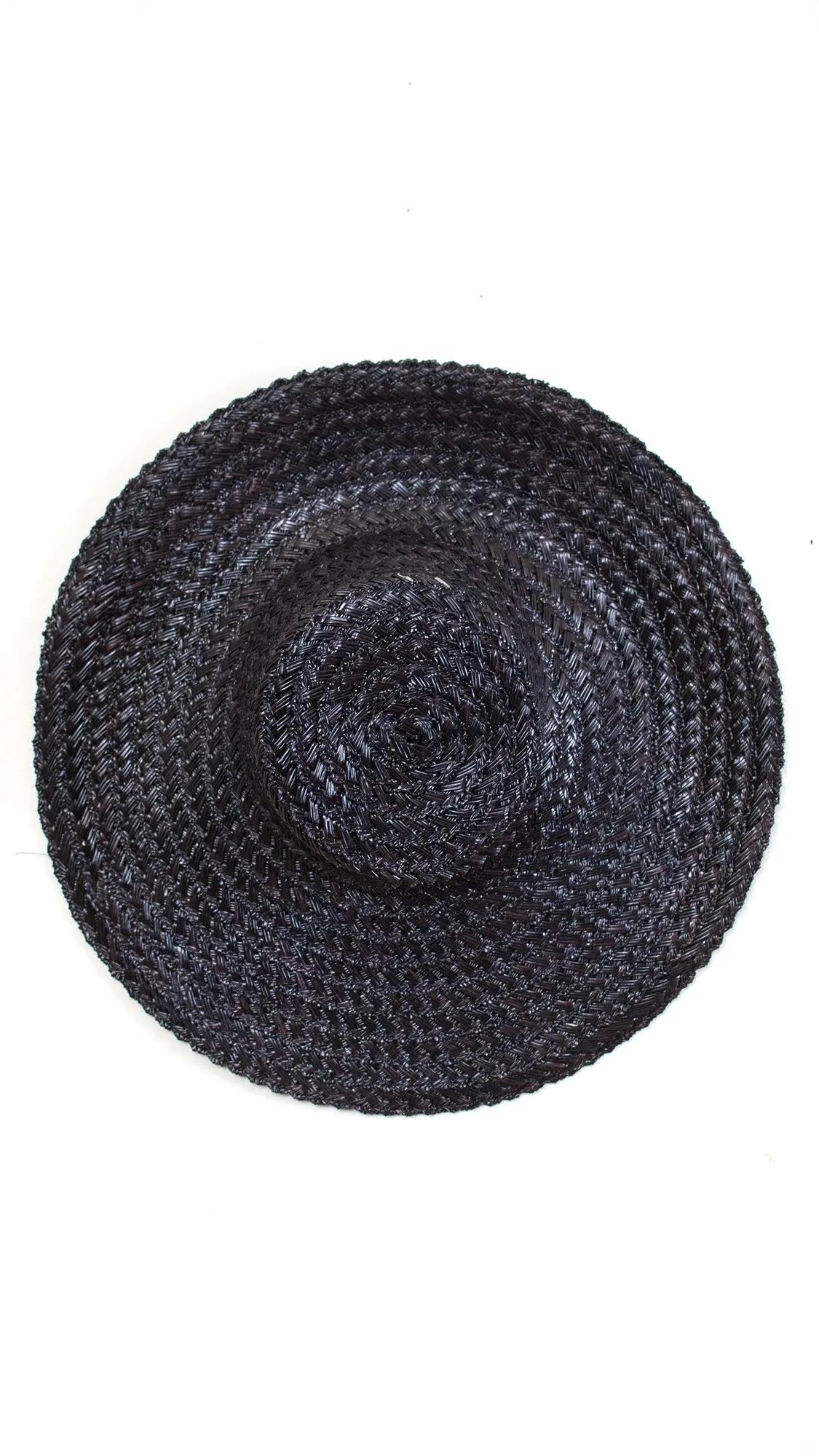1970s Black Straw Sun Hat (3 Available)
