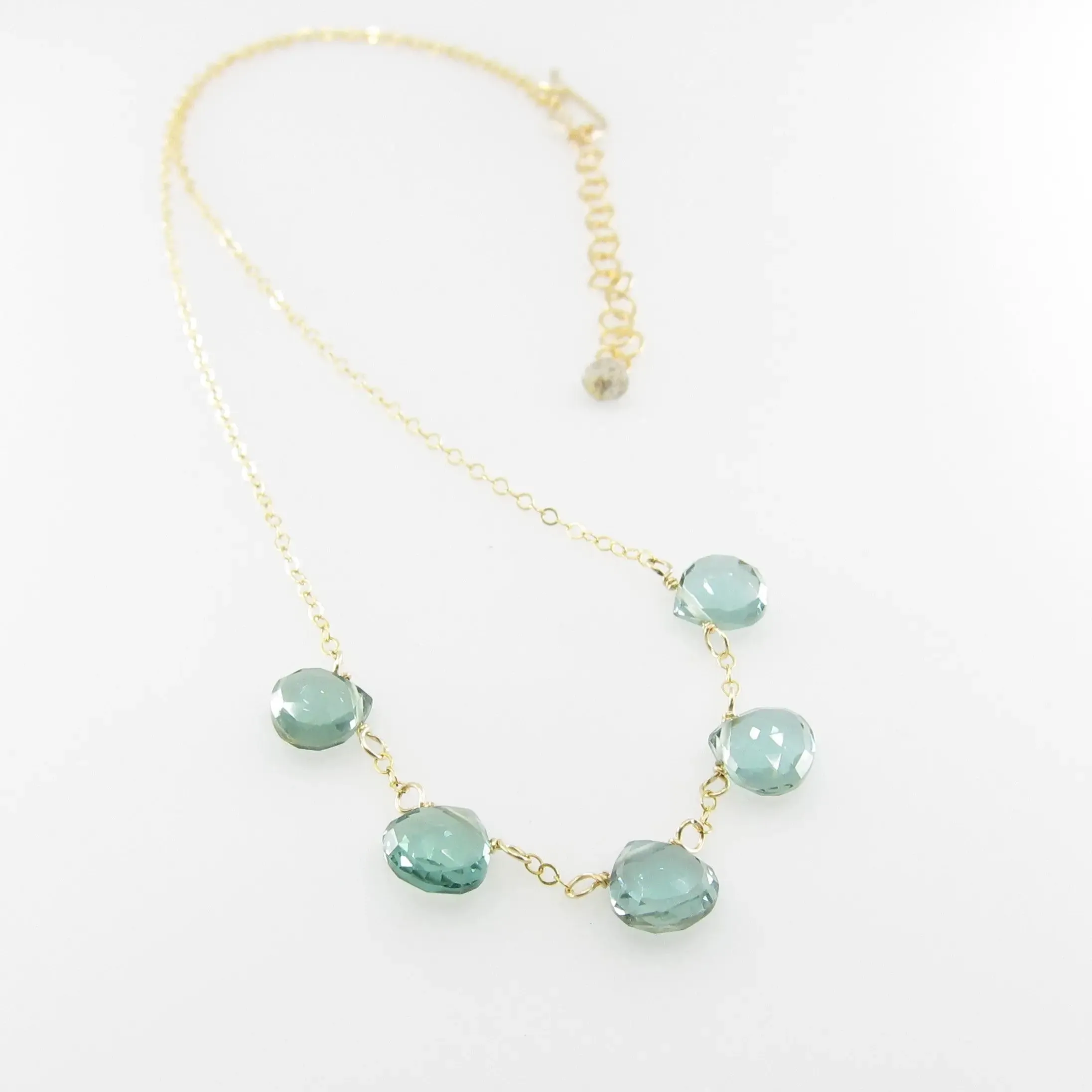 5 Drop Indicolite Necklace