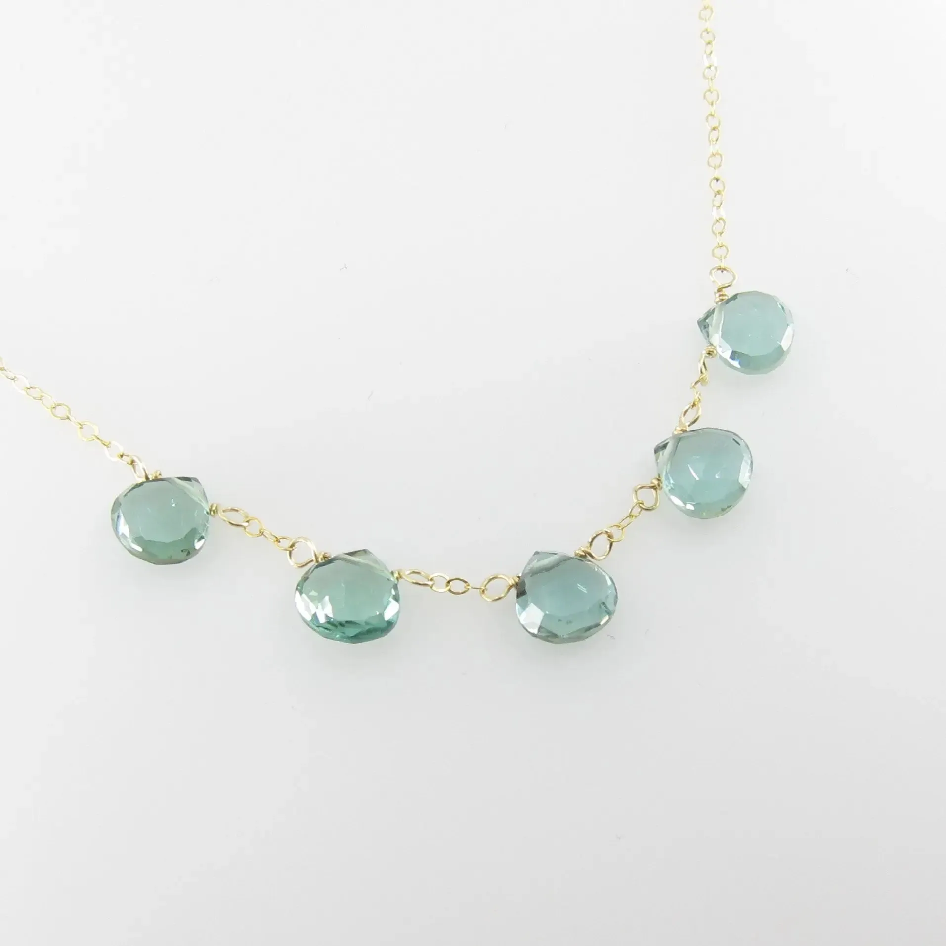 5 Drop Indicolite Necklace