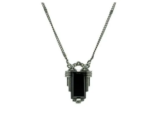 Art Deco Onyx Necklace