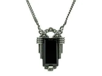 Art Deco Onyx Necklace