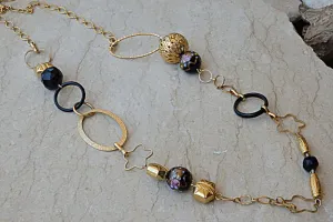 Black onyx necklace