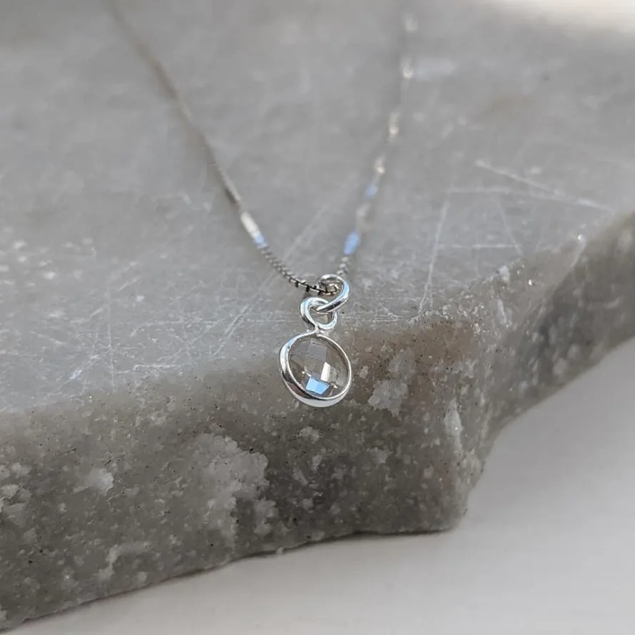 Crystal Quartz Gemstone Necklace