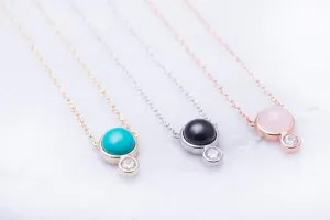Gemstone Crystal Necklace