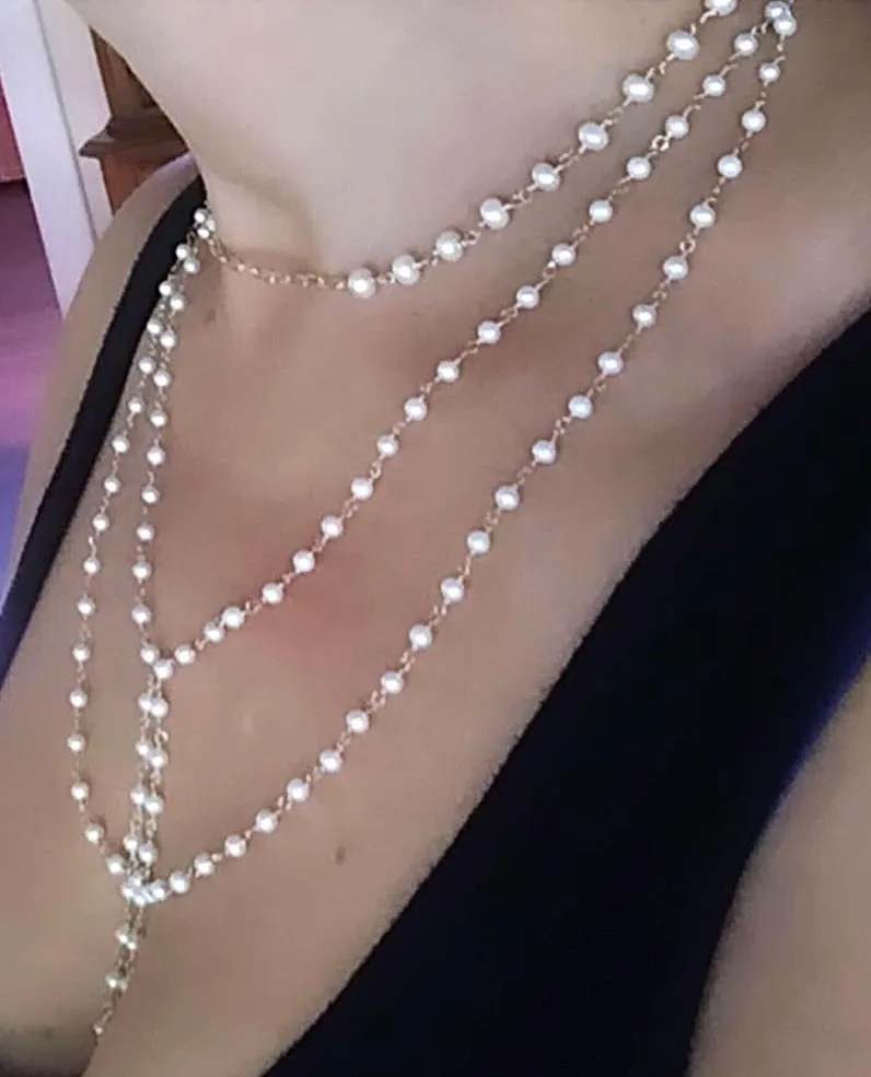 Gemstone Necklace with Paperclip