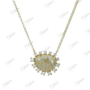 Golden Rutilated Quartz Necklace