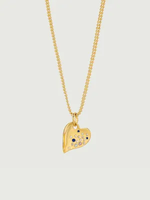 Heart Shape Gemstone Necklace