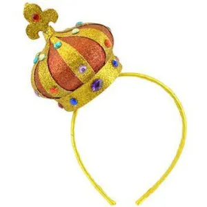 Mini Red/Gold Glitter Crown