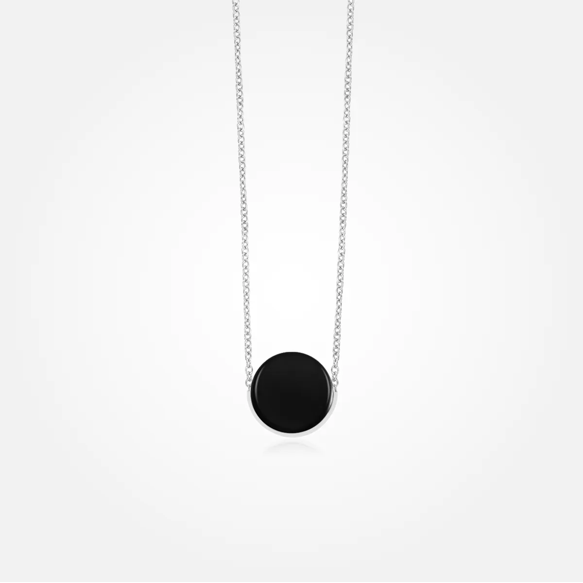 Onyx Stone Necklace (Round)