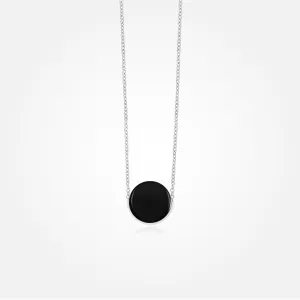 Onyx Stone Necklace (Round)