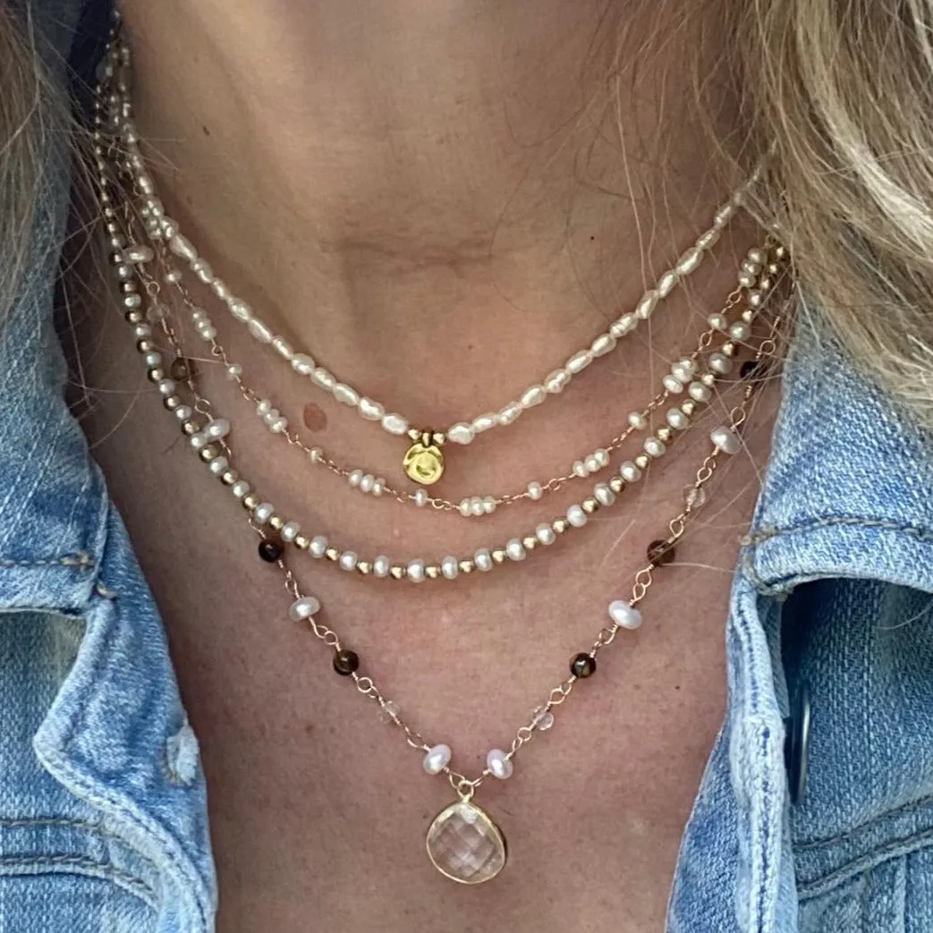 Quartz Drop Necklace - Hatari