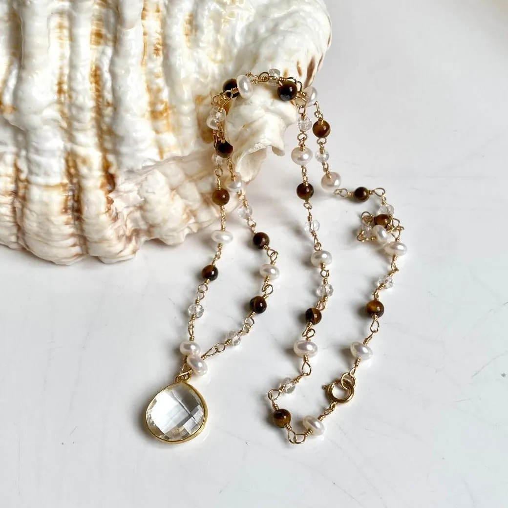 Quartz Drop Necklace - Hatari