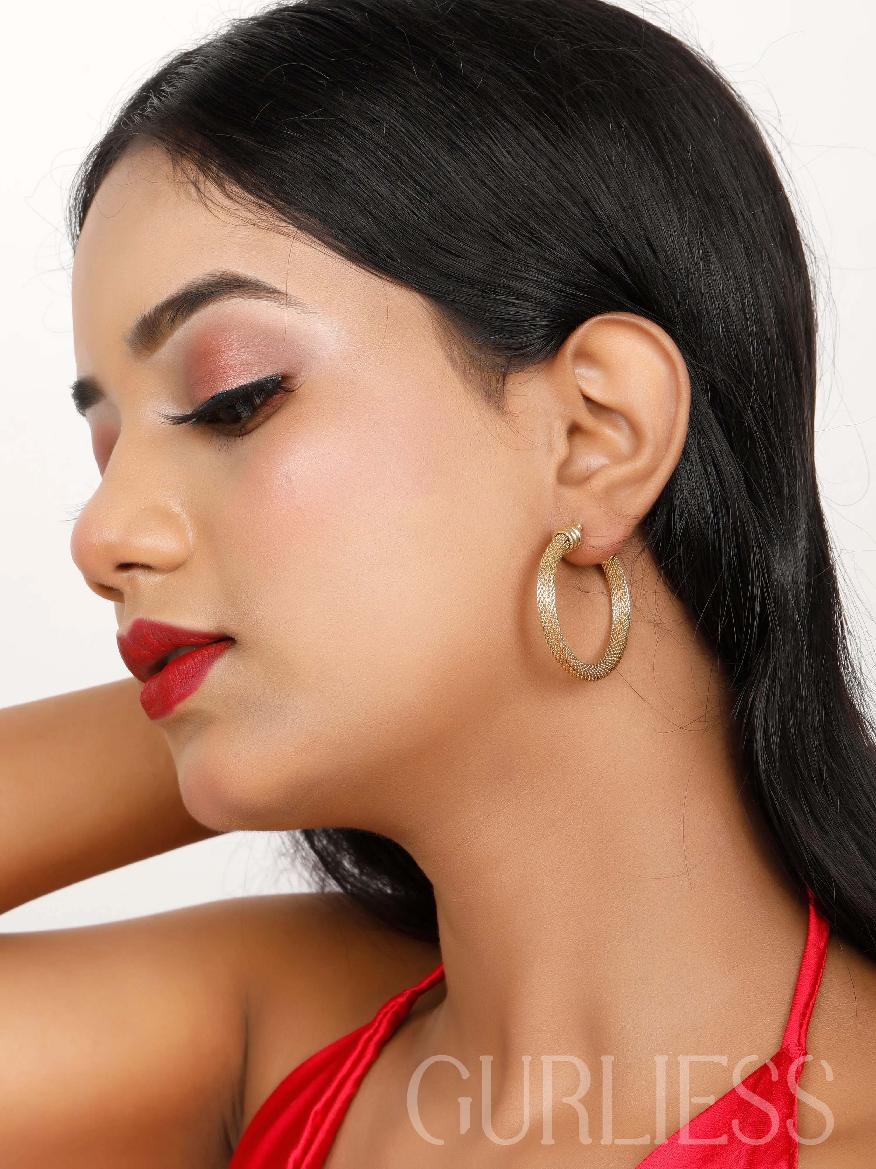 Ruby Hera Hoops Earrings
