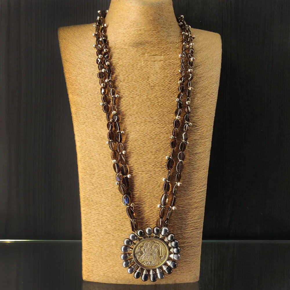 Smoky Quartz And Ginni Necklace